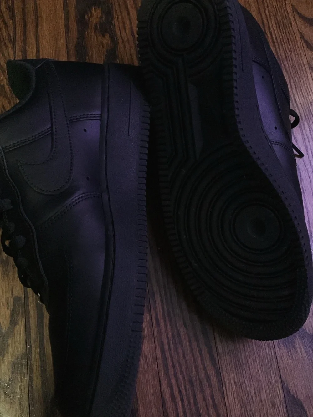 Nike Air Force 1 Black Low-Top Sneakers